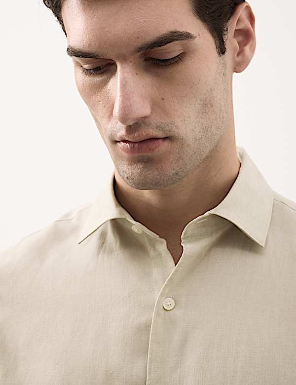 Easy Iron Linen Rich Performance Shirt - IS