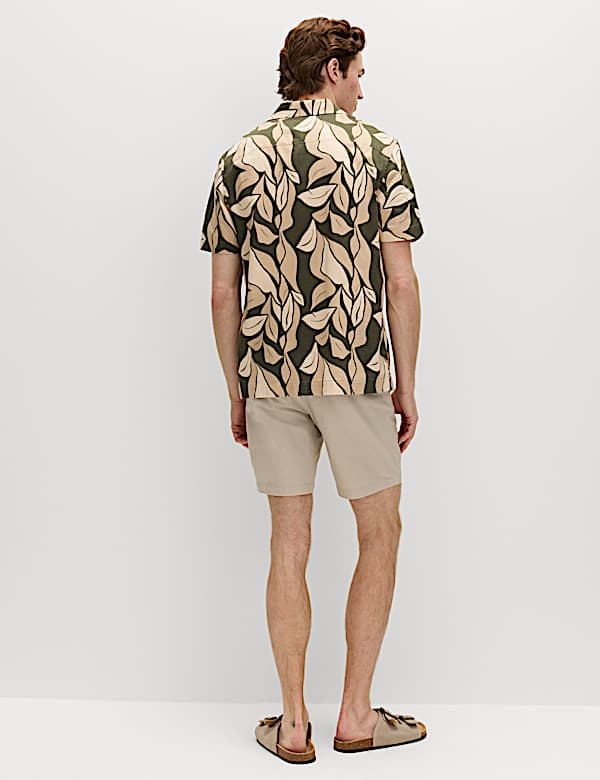 Pure Cotton Floral Short Sleeve Shirt - RO