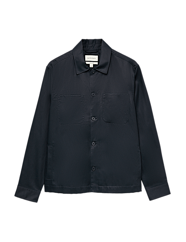 Linen Blend Overshirt