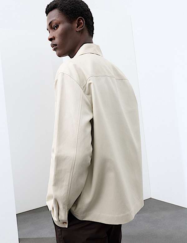 Linen Blend Overshirt