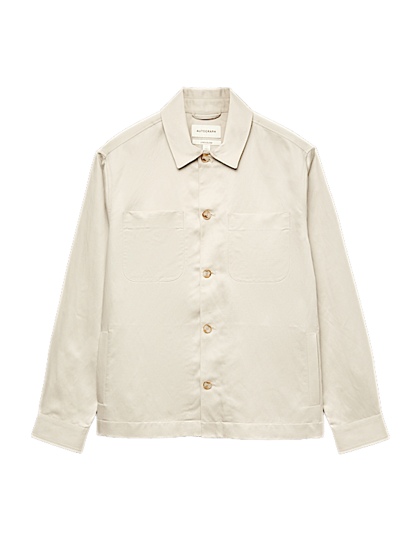 Linen Blend Overshirt