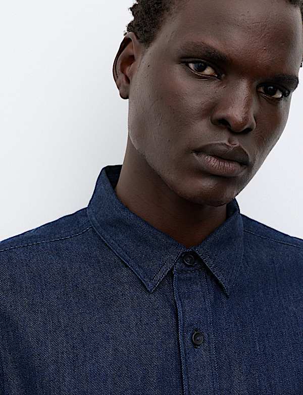 Cotton Rich Denim Shirt