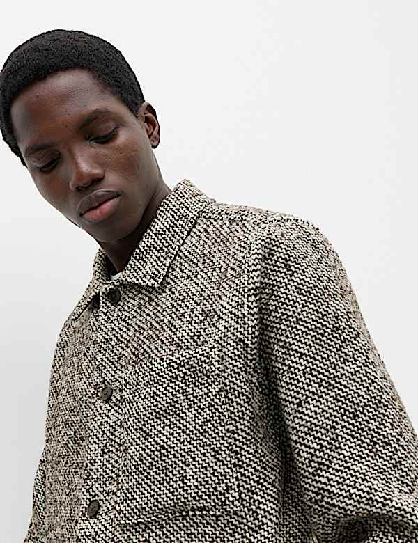 Textured Regular Fit Overshirt - RS