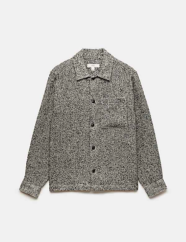 Textured Regular Fit Overshirt - RS