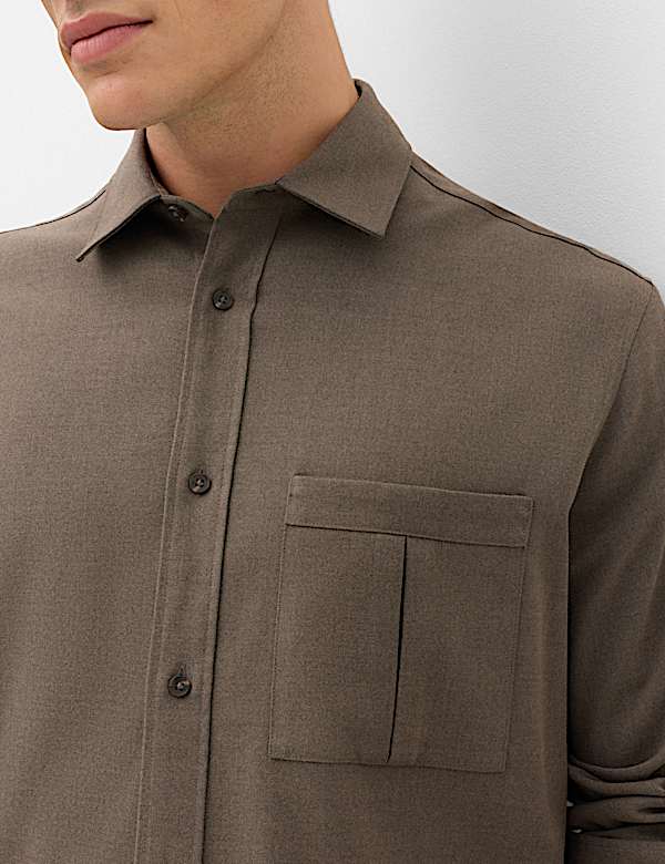 Regular Fit Flannel Overshirt - JP