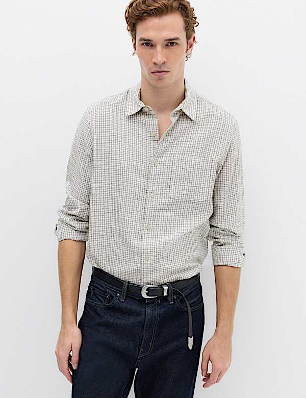 Regular Fit Checked Shirt - AL