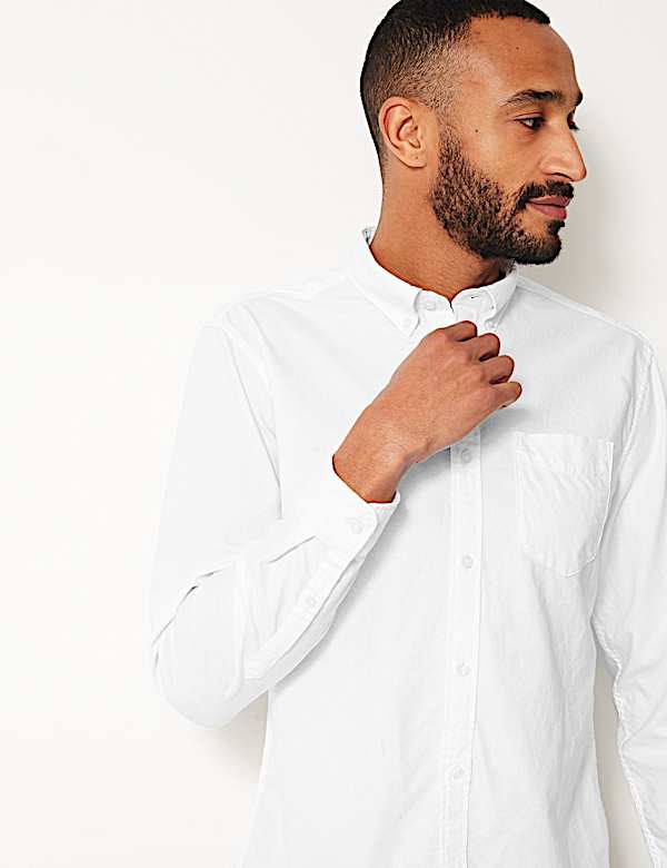 Pure Cotton Oxford Shirt