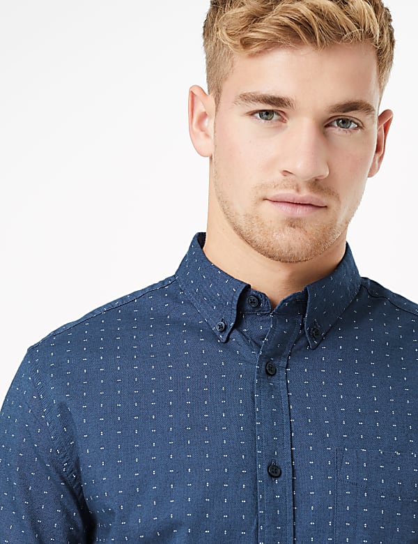 Pure Cotton Regular Fit Oxford Shirt