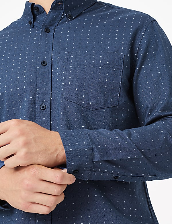 Pure Cotton Regular Fit Oxford Shirt