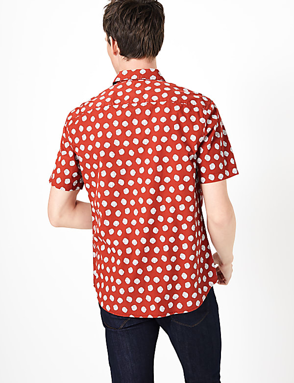 Pure Cotton Shell Print Shirt