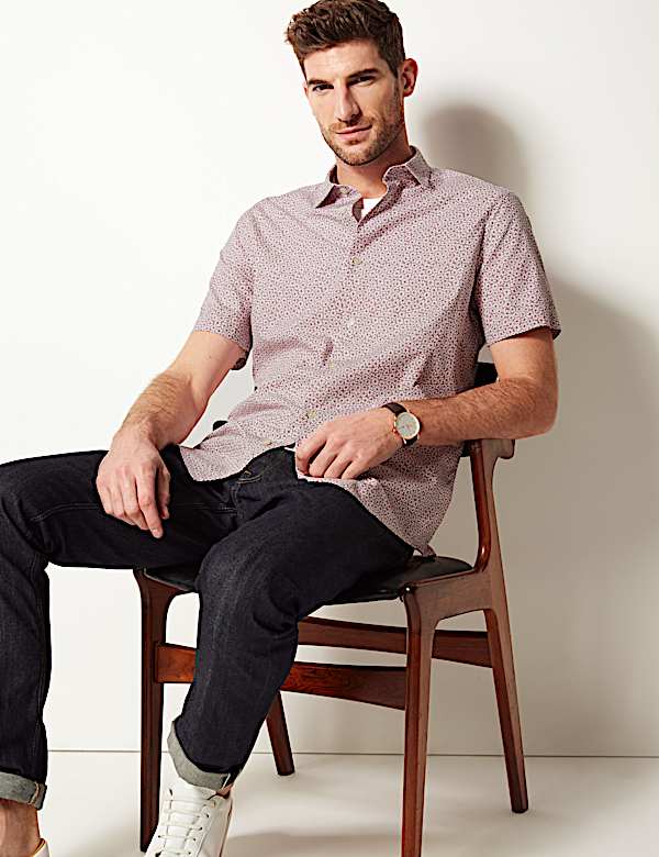 Pure Cotton Printed Shirt