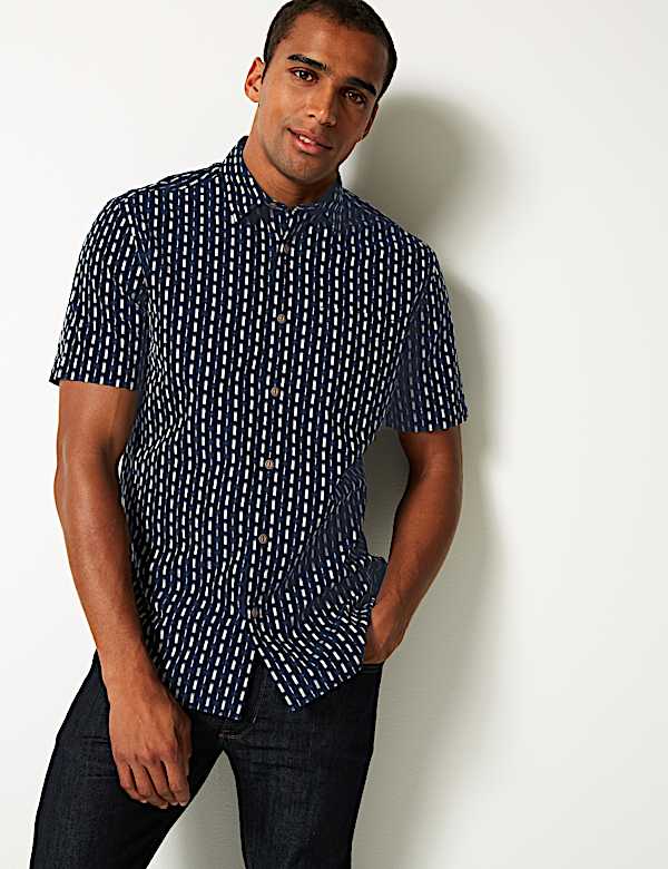Pure Cotton Striped Shirt