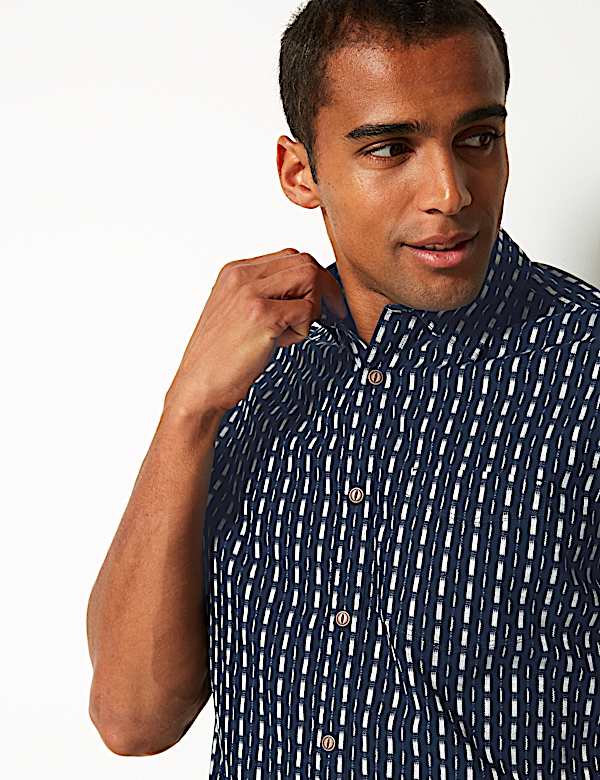 Pure Cotton Striped Shirt