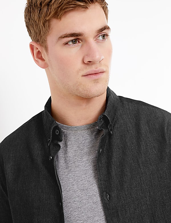 Pure Cotton Denim Shirt