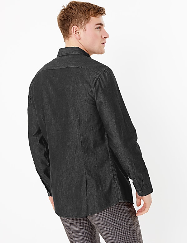 Pure Cotton Denim Shirt