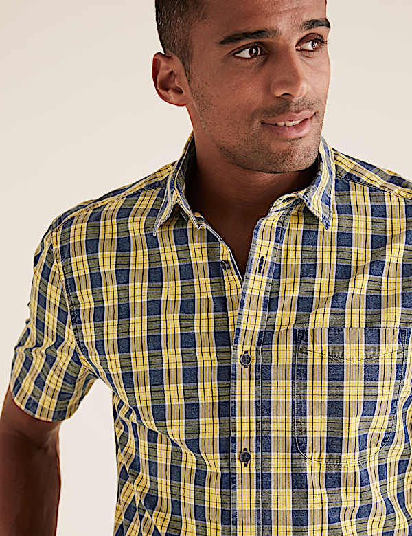 Pure Cotton Checked Shirt