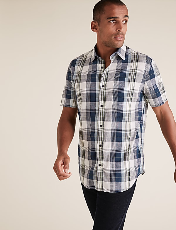 Pure Cotton Checked Shirt