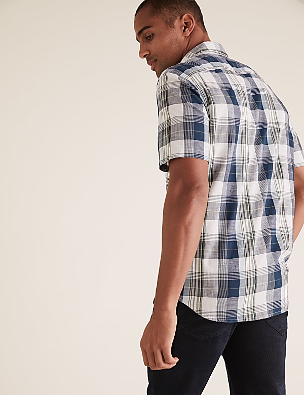 Pure Cotton Checked Shirt