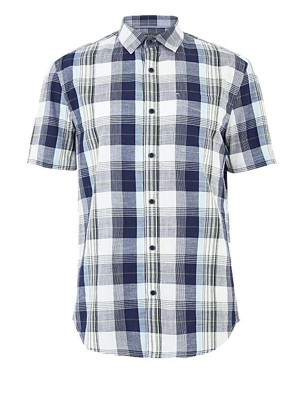 Pure Cotton Checked Shirt
