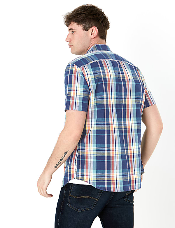 Pure Cotton Check Shirt