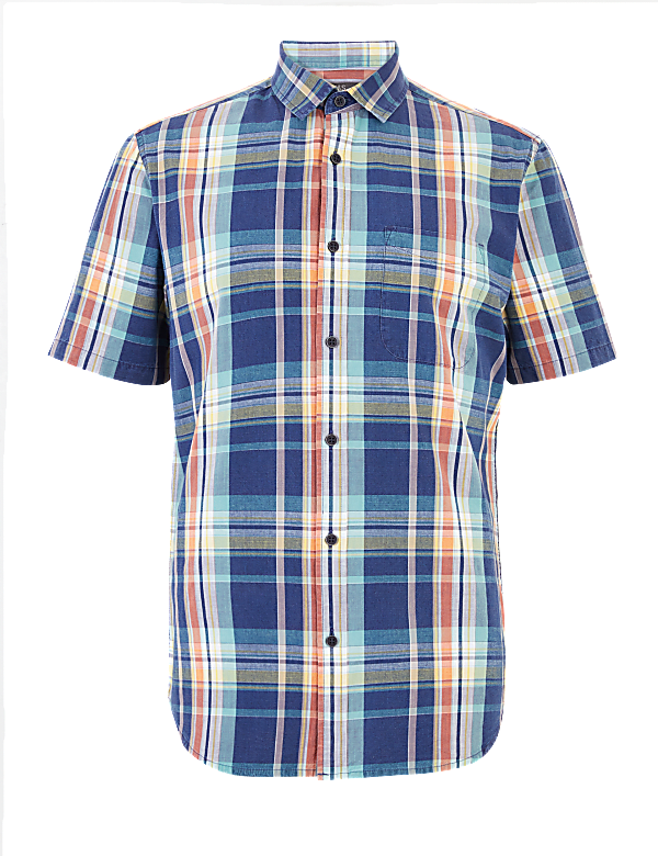 Pure Cotton Check Shirt