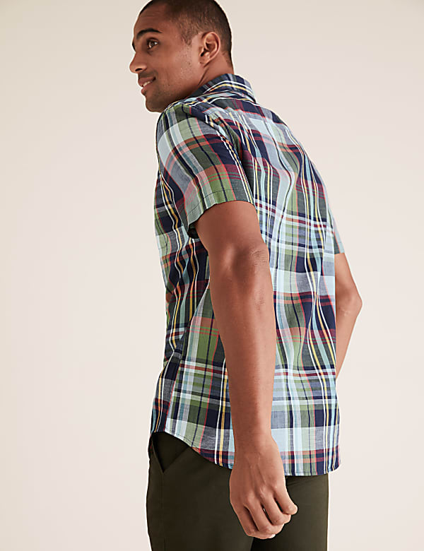 Pure Cotton Checked Shirt