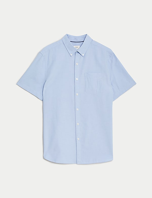 Easy Iron Cotton Rich Oxford Shirt - SK