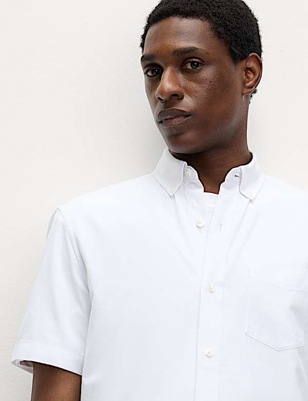 Easy Iron Cotton Rich Oxford Shirt - IT