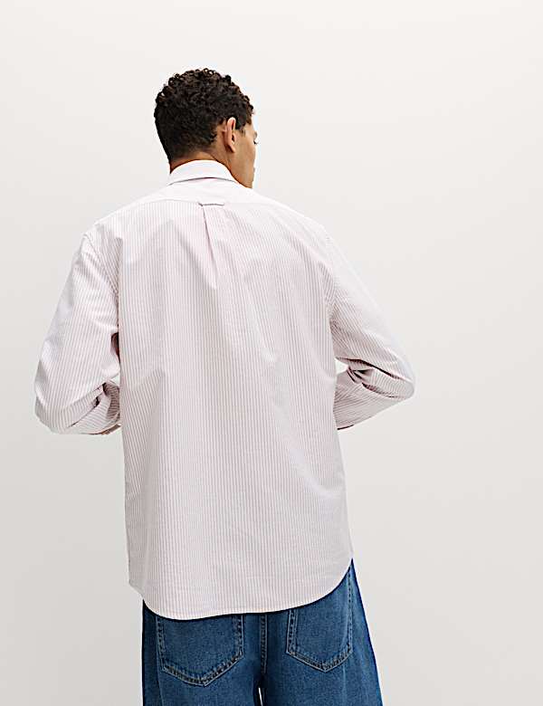 Ultimate Pure Cotton Striped Oxford Shirt