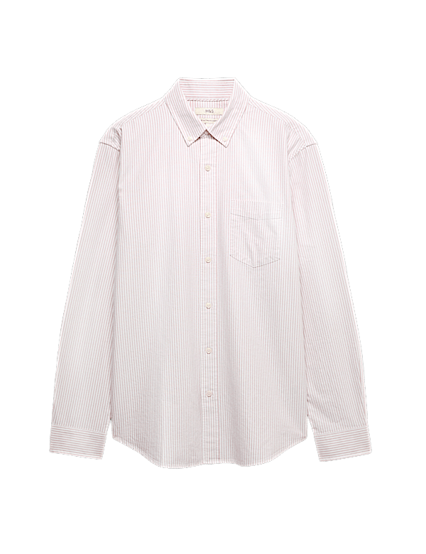 Ultimate Pure Cotton Striped Oxford Shirt