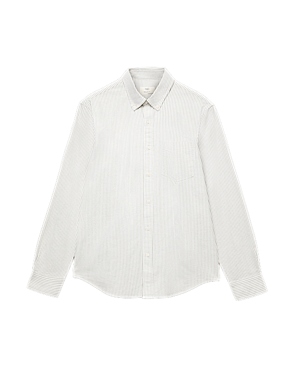 Regular Fit Pure Cotton Striped Shirt
