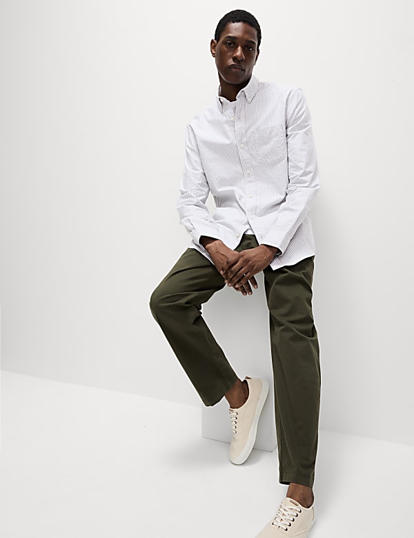 The Ultimate Pure Cotton Striped Oxford Shirt