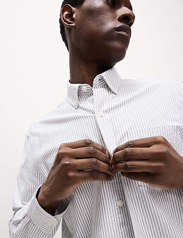 The Ultimate Pure Cotton Striped Oxford Shirt