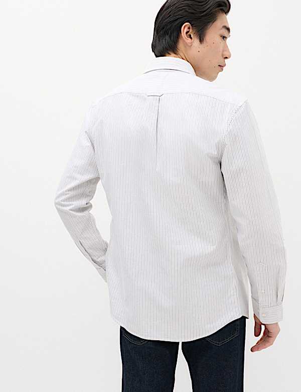 Regular Fit Pure Cotton Striped Shirt