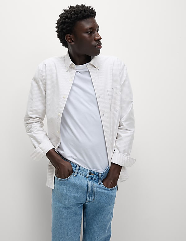 The Ultimate Pure Cotton Striped Oxford Shirt