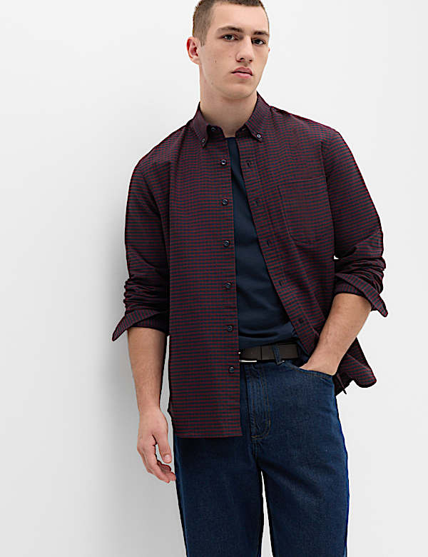 Ultimate Pure Cotton Check Oxford Shirt