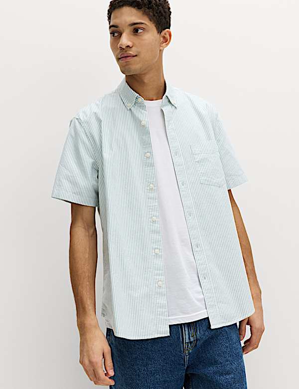 Ultimate Pure Cotton Striped Oxford Shirt