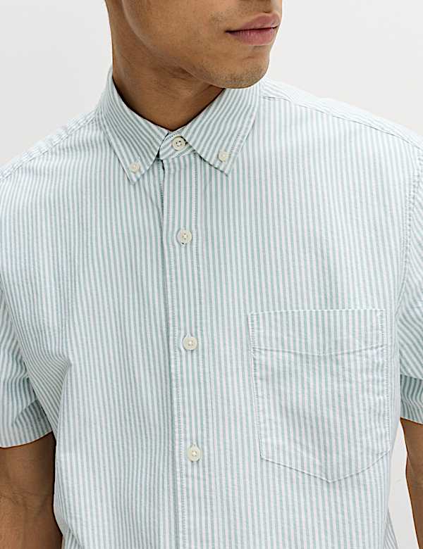 Ultimate Pure Cotton Striped Oxford Shirt