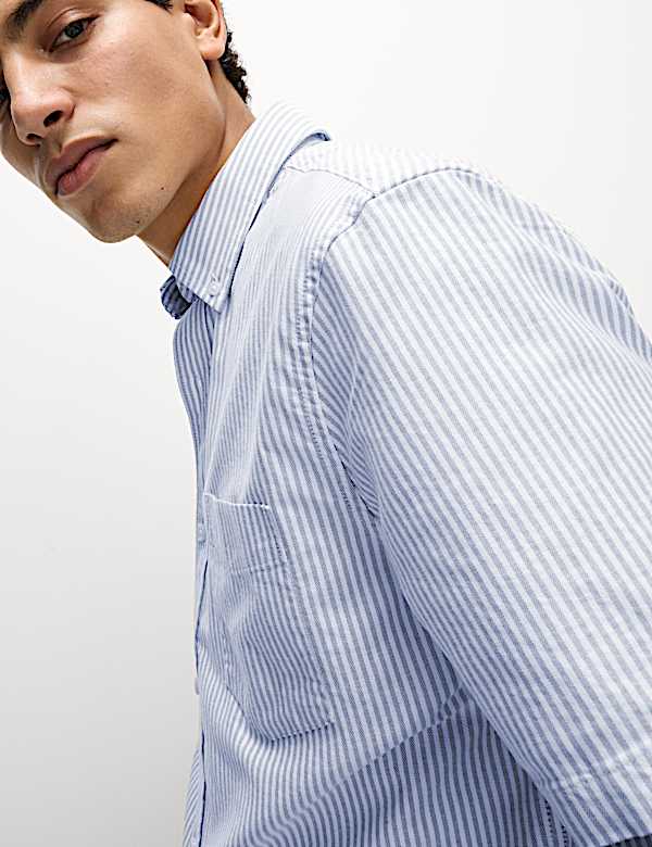 The Ultimate Pure Cotton Striped Oxford Shirt