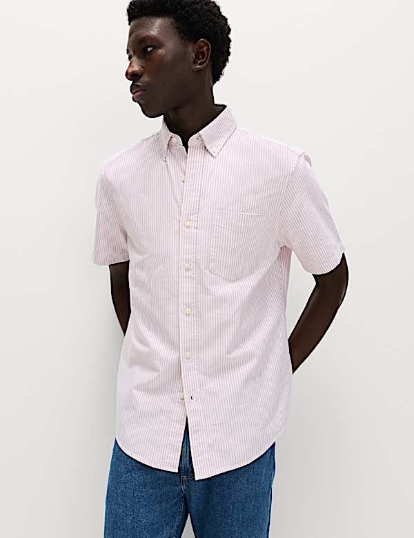 Ultimate Pure Cotton Striped Oxford Shirt