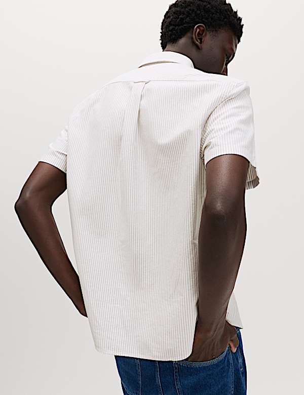 Ultimate Pure Cotton Striped Oxford Shirt