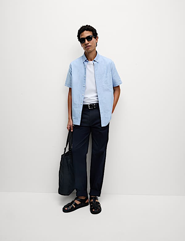 Κοντομάνικα πουκάμισα Oxford The Ultimate, σετ των 2 - GR