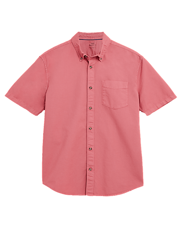 Pure Cotton Garment Dyed Oxford Shirt