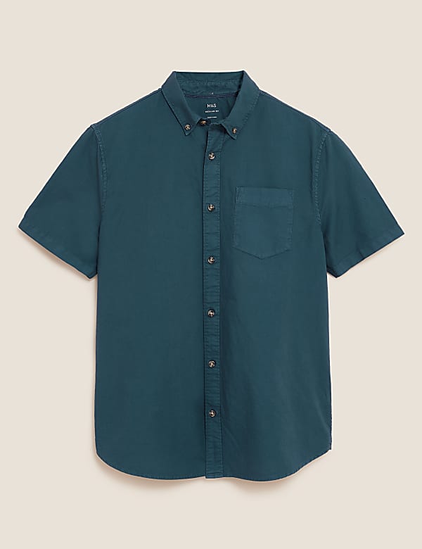 Pure Cotton Garment Dyed Oxford Shirt