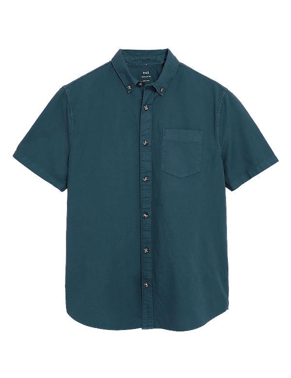 Pure Cotton Garment Dyed Oxford Shirt
