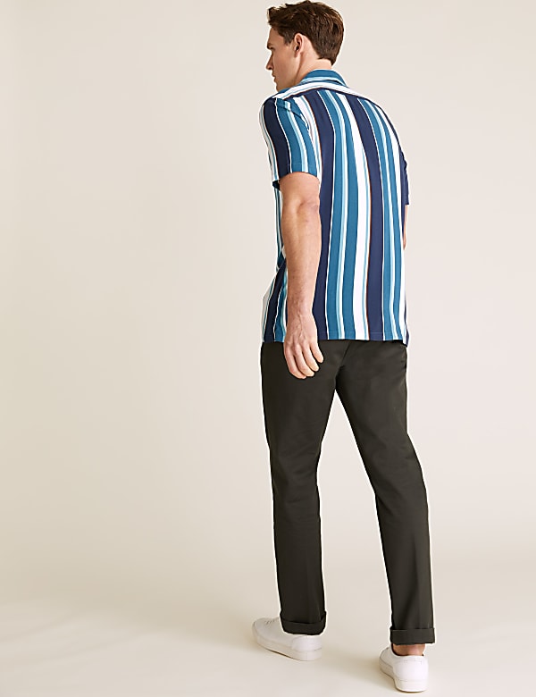 Striped Cuban Collar Shirt
