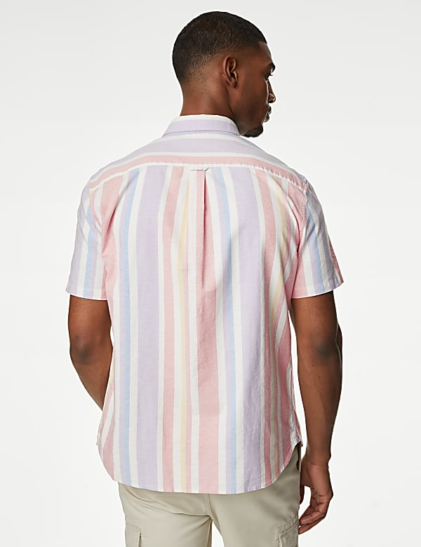 Pure Cotton Striped Oxford Shirt