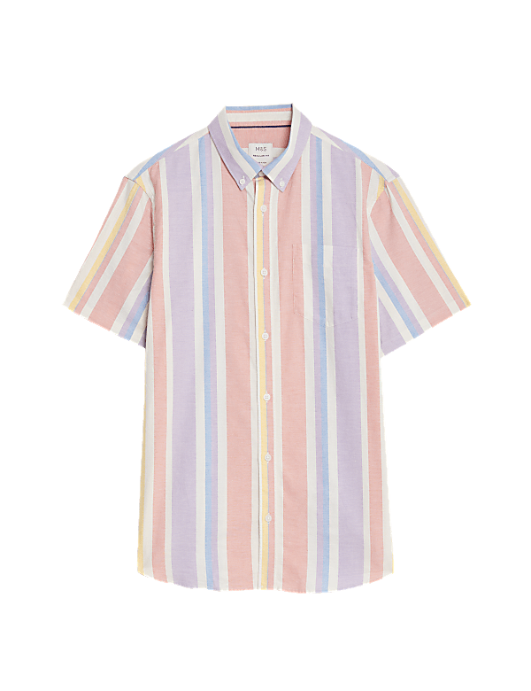 Pure Cotton Striped Oxford Shirt