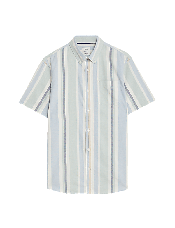 Pure Cotton Striped Oxford Shirt