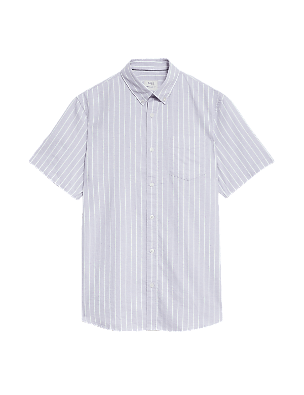 Pure Cotton Striped Oxford Shirt